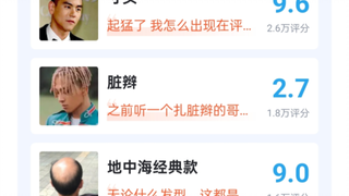男生常见发型 25万人评分！