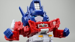 Nó thực sự có ba thay đổi! Máy biến áp MS Đầu Nấm Optimus Prime Ngược