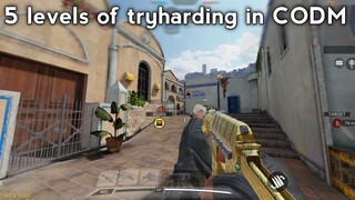 5 levels of tryharding in CODM