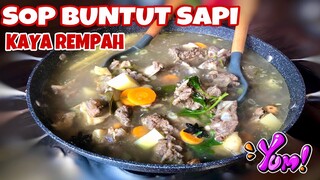 BEGINI CARA MASAKNYA SOP BUNTUT ALA RESTORAN PADANG YANG KAYA REMPAH (versi 1)