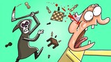 Playing Games With The Grim Reaper 😂 | Cartoon Box 365 | by Frame Order | Hilarious Cartoons