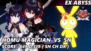 [EX ABYSS] Homu Magician VS SN CH DK 649 (RL D: 339) | Honkai Impact 3
