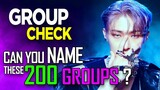 [KPOP GAME] CAN YOU NAME THESE 200 GROUPS ?