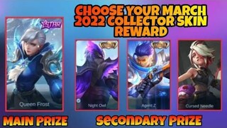 Choose Your March 2022 Collector Skin Reward | Main Rewards Update | Melissa New Hero Release | MLBB