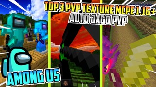 Top 3 PVP Texture pack keren! Auto jago PVP! MCPE 1.16+