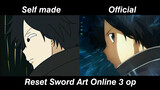 A 2D painting remix video of Sword Art Online