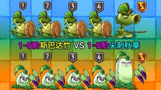 1-5阶斯巴达竹 VS 1-5阶尖刺秋葵！差距有多大？