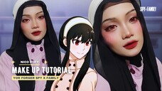 Yor Forger Cosplay Makeup Tutorial [Dress Pink Hijab Vers]