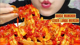 MENGGILA‼️ASMR BAKSO MANGKOK CEKER LUNAK MERCON | ASMR INDONESIA