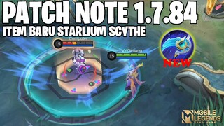 ITEM BARU, PERUBAHAN LIFESTEAL, VALE REVAMP, RUBY BUFF, BADANG NERF - PATCH NOTE 1.7.84 MLBB