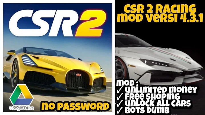 CSR Racing 2 Mod Apk Update  Versi 4.3.1 - Mod Unlimited Money & Dumb Enemy