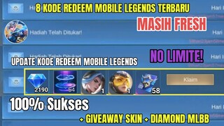 BURUAN REDEEM! 8 KODE REDEEM ML TERBARU KODE REDEEM MOBILE LEGENDS HARI INI UPDATE APRIL 2024