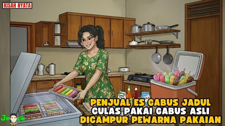 AZAB PENJUAL ES GABUS JADUL CULAS PAKAI GABUS ASLI DICAMPUR PEWARNA PAKAIAN