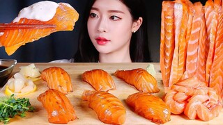 [Mukbang TV] - Sushi cá hồi | ASRM