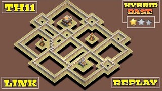 NEW TH11 WAR BASE | ANTI ZAP WITCHES / HYBRID / ZAP DRAGS + REPLAY PROOF + LINK | CLASH OF CLANS