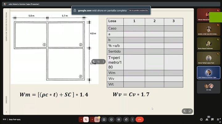 Calculo de losas ejemplo 4 Pt.1
