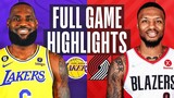 LAKERS vs TRAIL BLAZERS FULL GAME HIGHLIGHTS | November 30, 2022 | Lakers vs Trail Blazers NBA 2K23