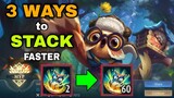 How to MAX DIGGIE'S STACKS in Fastest Way Mobile Legends