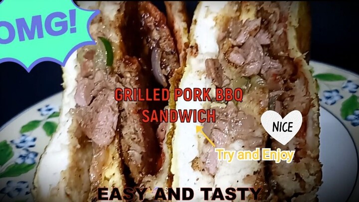 Grilled Pork BBQ Sandwich Must try it‼️‼️