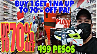 GRABE MAG SALE ANG FILA BUY 1 GET 1 NA UPTO 70% OFF PA SOLID COLORWAYS AND DESIGN ASTIG SNEAKER 449?