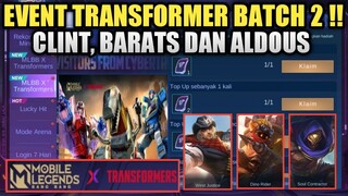 KABAR GEMBIRA PLAYER GRATISAN ! EVENT TRANSFORMER 2022 AKAN HADIR LAGI DENGAN TAMBAHAN SKIN BARU !!