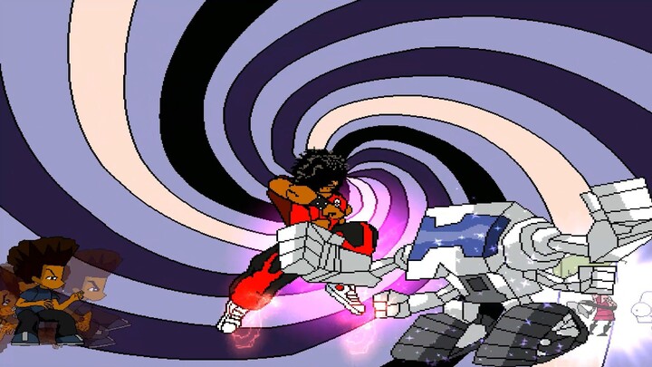 Sho Nuff and Huey Freeman vs Dexter and Zim | Mugen | HD