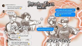 attack on clans pt. 4 | ackermans & yeagers canceling each other [aot]