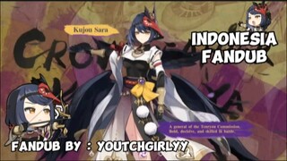 [FANDUB INDO] "Aku mengabdi hanya kepada nona Shogun" - Karakter Kujou Sara Genshin Impact