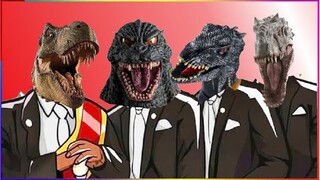 T-REX & GODZILLA & INDORAPTOR & INDOMINUS REX - Coffin Dance X Baby Shark COVER