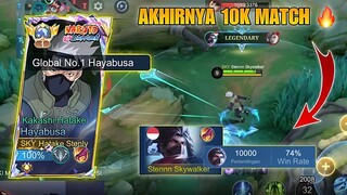 AKHIRNYA 10000 MATCH HAYABUSA 🔥 SETELAH 8 TAHUN ! TOP 1 GLOBAL HAYABUSA !