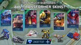 HOW MUCH ALL TRANSFORMERS in MOBILE LEGENDS? (2,000,000 💎 ??)