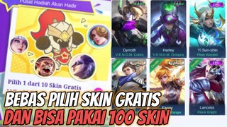 SKIN GRATIS BEBAS PILIH SENDIRI, & 100 SKIN EPIC, SPESIAL, ELITE, BISA DI PAKAI SEMUA