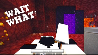 WAIT WHAT? Sleeping in the Nether in Minecraft