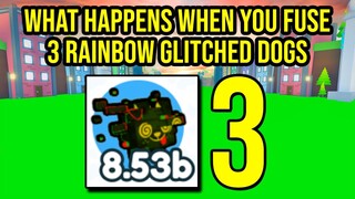 What Happens When You Fuse 3 Rainbow Glitched Dog in Pet Simulator X