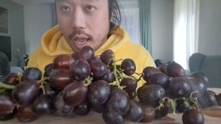 ASMR EATING GRAPES & READING LOVE POEM