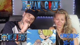 One Piece Anime! First time watching | Ep 25-26 | THIS ONE BROKE OUR HEART  💔💔 REACTION/REVIEW