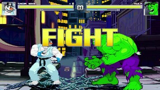 AN Mugen #246: Snow Man VS Hulk