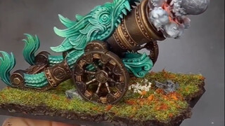 【elminiaturista】Oldhammer风回归：打造特效满满的震旦大炮