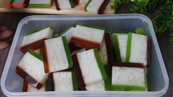 Cách làm Rau Câu Sợi Giòn béo thơm dễ dàng