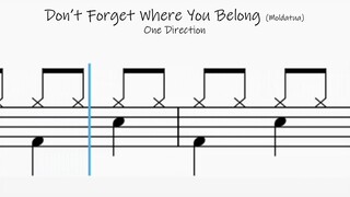 How to Play Don't Forget Where You Belong - One Direction on Drums