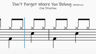 How to Play Don't Forget Where You Belong - One Direction on Drums