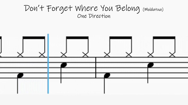 How to Play Don't Forget Where You Belong - One Direction on Drums