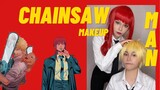 Makima and Denji makeup // Chainsaw man cosplay