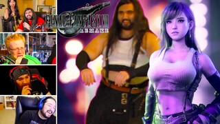 Streamers Getting Emotional While Playing Final Fantasy VII, Funny Moments Compilation (FF7Remake)