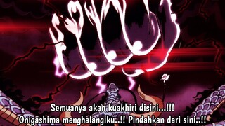 One Piece Episode 1074 - Luffy vs Kaido..!! Gomu Gomu No Bajrang Gun siap Menyerang...!!!