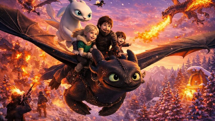 How to Train Your Dragon Homecoming 2019 (Adventure Movie) with English Subtitle