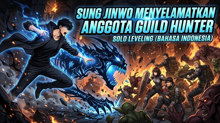 Sung Jin Wo Menyelamatkan Anggota Guild Hunter