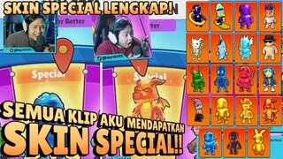 SEMUA KLIP AKU MENDAPATKAN SKIN SPECIAL! SKIN SPECIALKU LENGKAP! - Stumble Guys