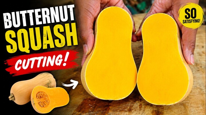 That golden butternut squash cut! 🎃✨