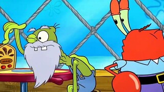 [SpongeBob SquarePants] Grandpa is also very powerful. Mr. Krabs is about to cry.